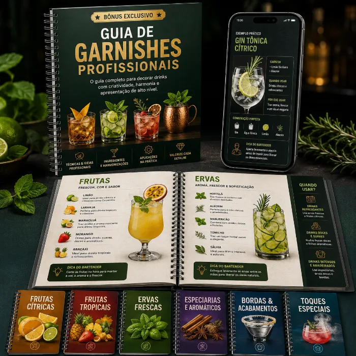 Bônus #2: Guia de Garnishes Profissionais